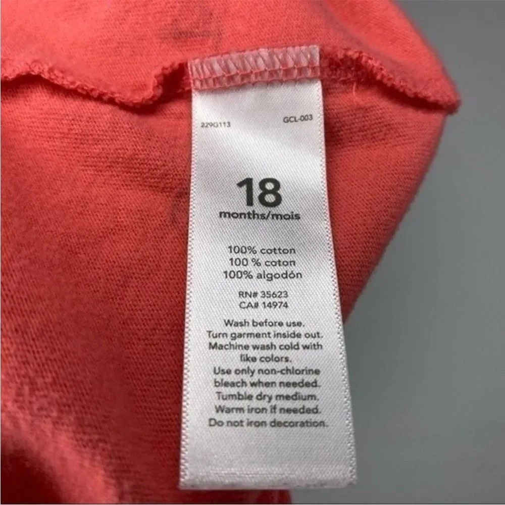 5/$15 Carters Pink Blue Nautical Anchor Print Short Sleeve Polo Cotton 18 months